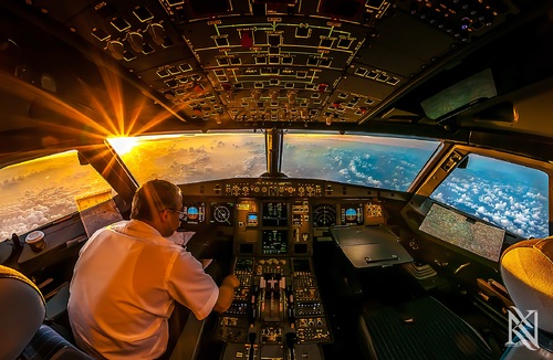 Sunrise in the office