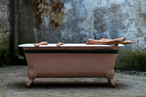 Girl and Old Bath