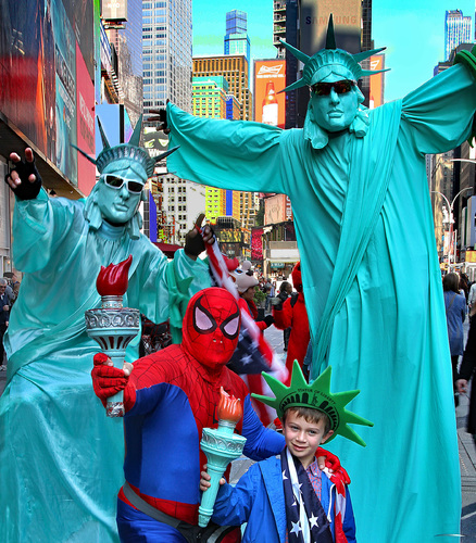 Young Tourist in Times Square