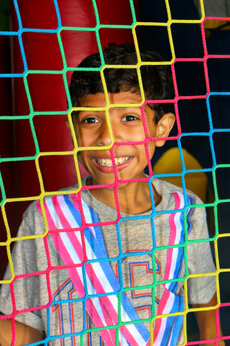 Boy in the Rope Mesh