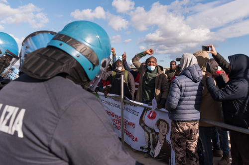 No more occupation! Out of the slum!