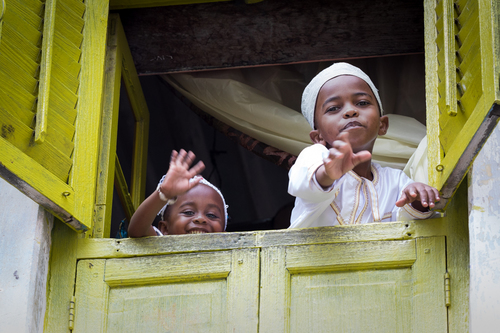 Children In Window