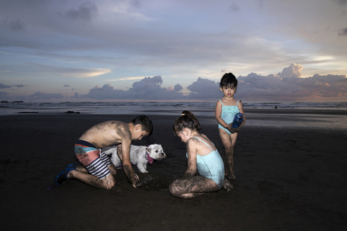 Building a sand-castle