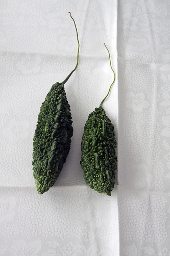 Two Ampalayas on Napkin
