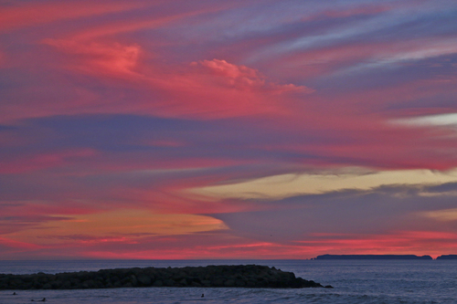 The islands #478 found art as night falls