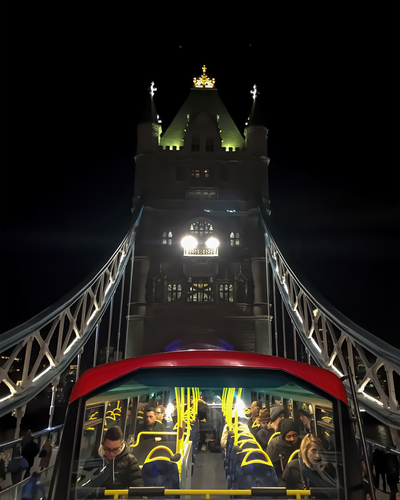 Over the London Tower Bridge