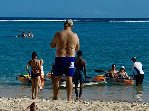 Beach scenery, La Réunion Island