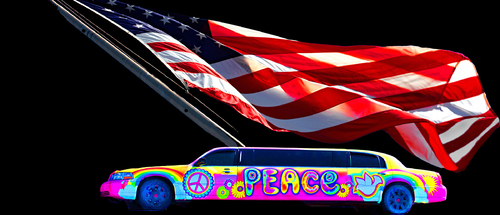 Car and Flag