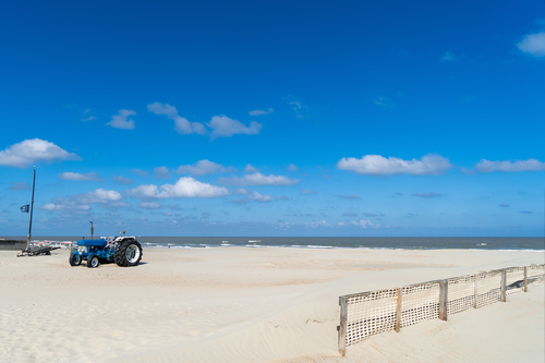 On the beach