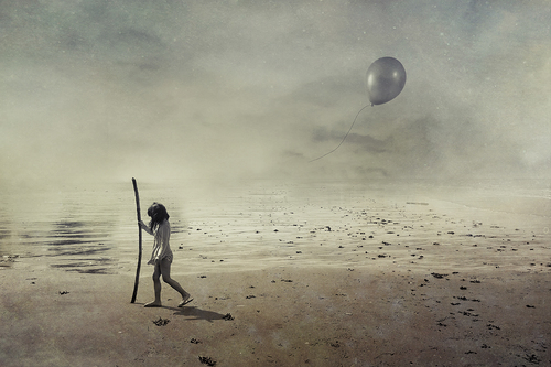 Girl and balloon