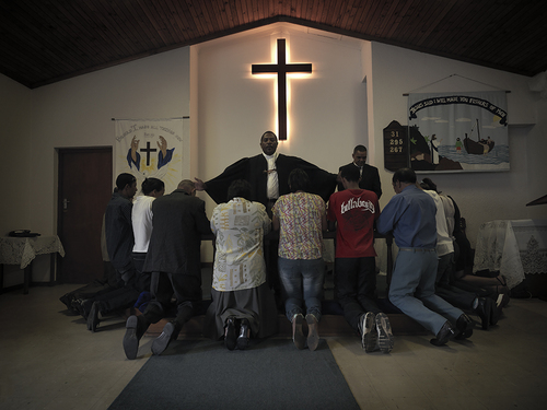 Church Service in Hangberg. Portrait of a colored community