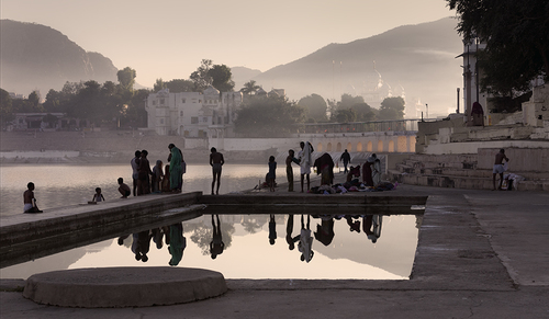 Early Morning Bathers