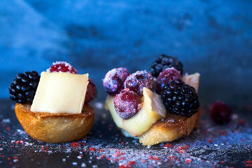 Sparkling Cranberry Crostini