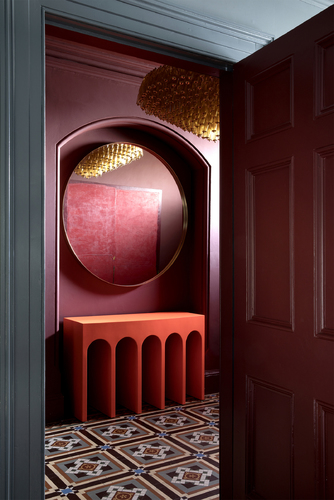 Red Mood Hallway