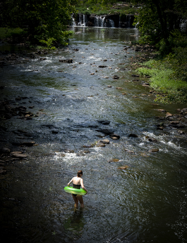Tubing near Sandstone Falls