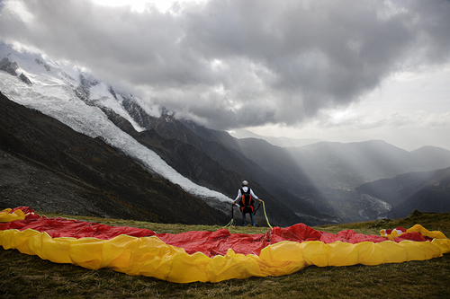 Paragliding Mont Blanc