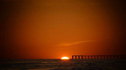 Pier At Sunset