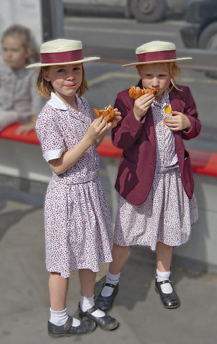 Girls with Pastries