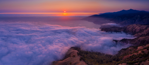 Condors View of a Big Sur Sunset