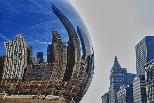 Cloud Gate Reflection