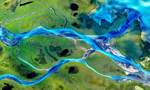 Blue rivers