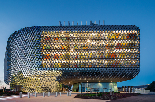 The SAHMRI Building at Night