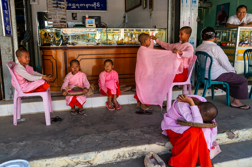 Monks Taking a Break