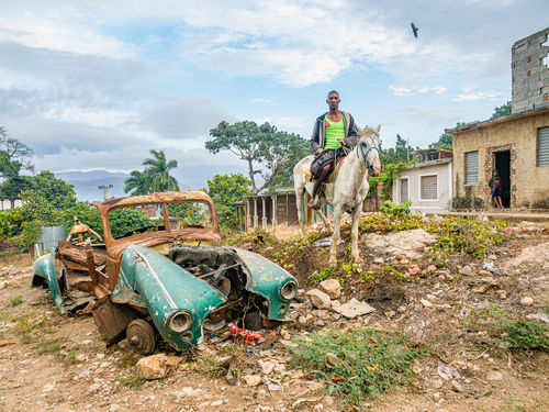 Cuba Man On Horse