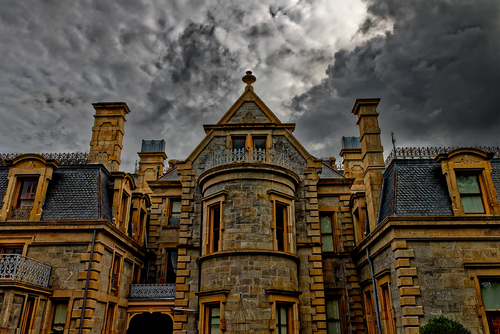 Mansion with Storm Coming