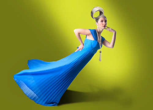 Blue Pleats