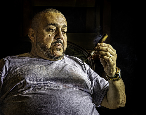 Enjoying a Good Cigar