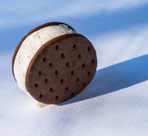 Ice Cream Sandwich on a roll