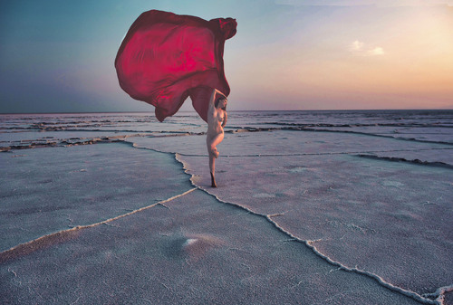 Sunset On The Salt Flats