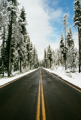 Snow road