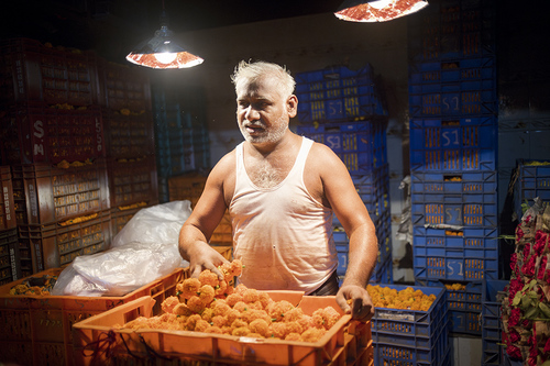 Marigold Vendor, Mumbai