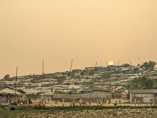 Rohingya Refugee camp view