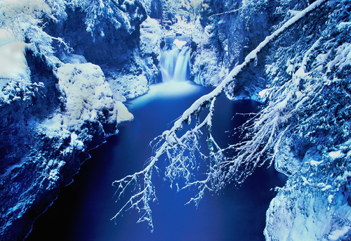 Englishman River Falls in Winter