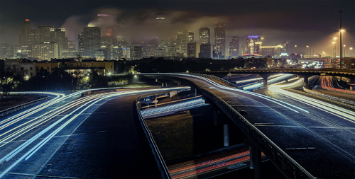 Foggy Night in Houston