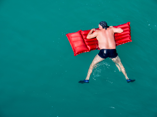 Man in the Lake Verdon France