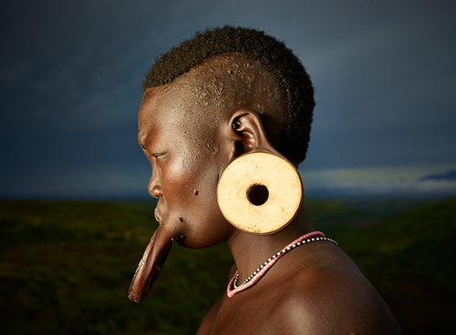 Mursi Lip Plate Woman
