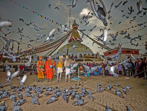 Holy Men in Kathmandu 