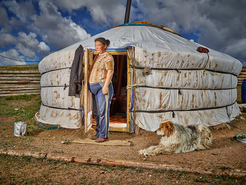 Yurt Lady at Home