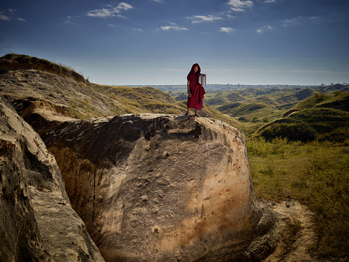 Monk Against the Horizon