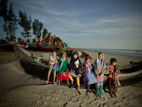 Beach Kids, Coming from School 