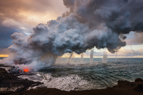 Volcanic Vortices