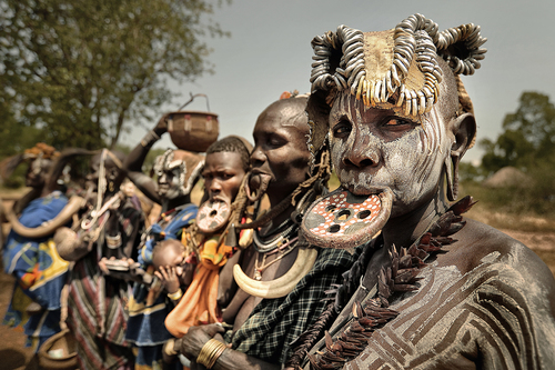 The Indigenous Tribal Women of Mursi Tribe in Omo Valley