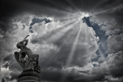 The fallen angel, an angel expelled from heaven