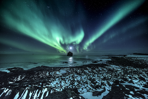 Aurora at Reykjanes Peninsula