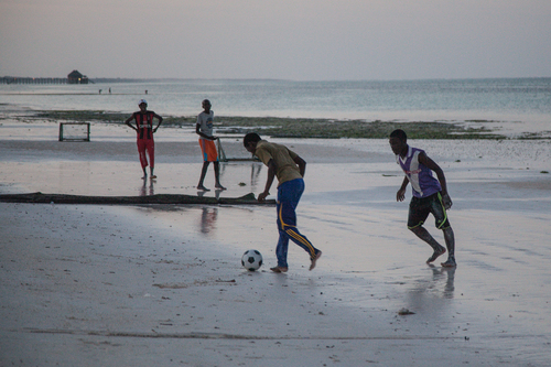 Football at Dusk