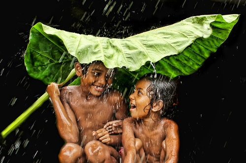 Conversation in the Rain